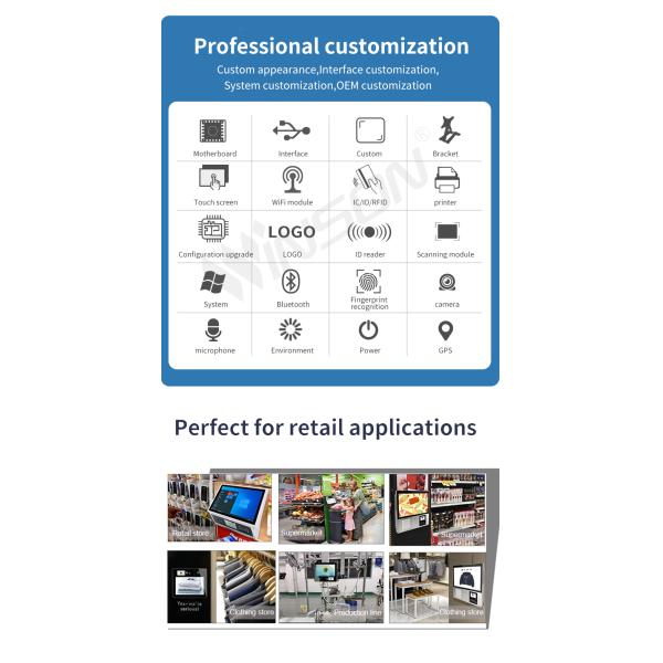 Winson All in One Point of Sale Cash Register Machine Android Touch Screen POS Terminal POS Systems