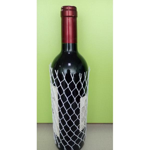 Protective Polyethylene Mesh Sleeves 7.5cm Width Diamond Hole For Wine Bottle