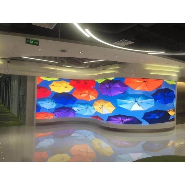 Multifunctional Flexible LED Display Screen Stable Cylindrical Shape