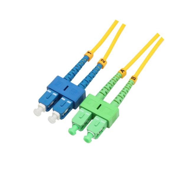 PVC LSZH Duplex Patch Cord G657A UPC End Face Single Mode
