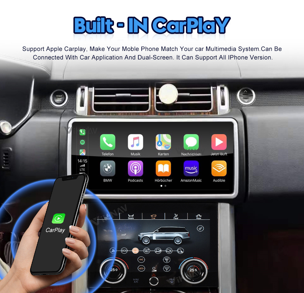 touch Screen android radio and AC Control Panel for Range rover L405 vogue stereo support wireless carplay android auto