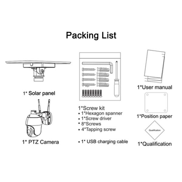 Outdoor 1080P 4G Solar Security Camera 3G 4G LTE Security Camera