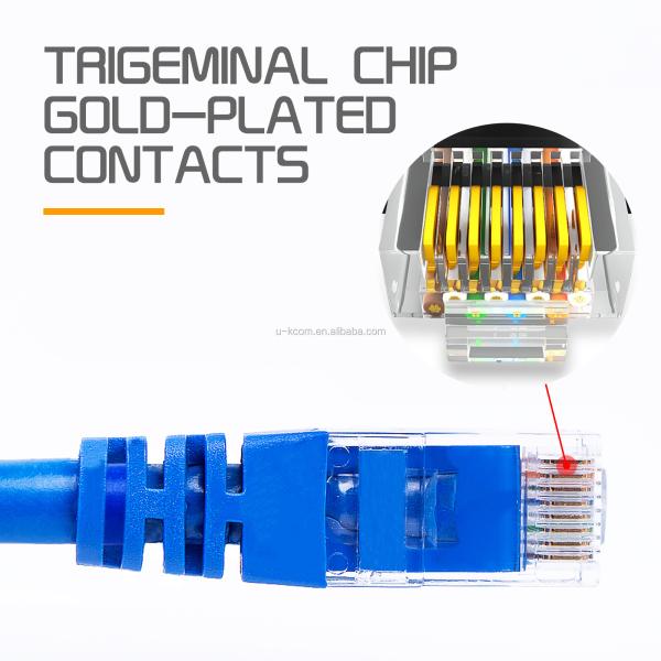 Modula Rj45 Patch Cord , 6FT Cat6 Ethernet Patch Cable Waterproof Red