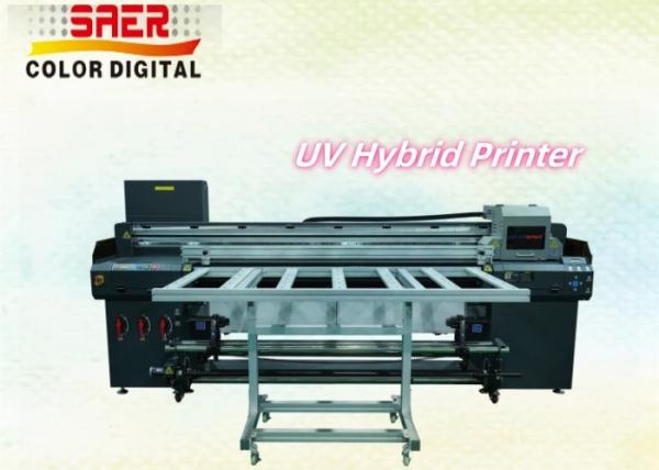 Quality UV Hybrid Printer Flatbed And Roll To Roll Printing Machine With High Resolution for sale