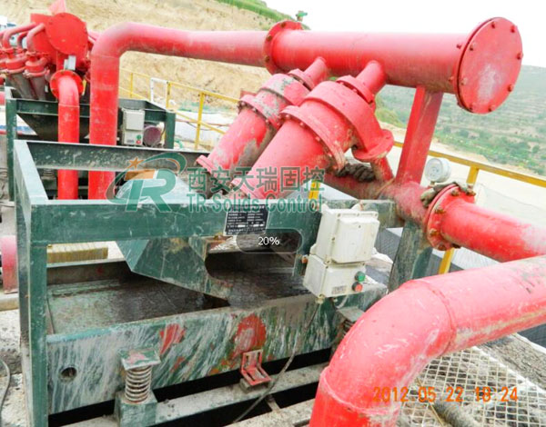 High efficiency mud desander 570KG / 620KG Filtering Desander Unit / Solids Control Desanding Machine