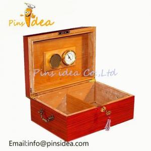 Wholesale Wooden Cigar Box, Front Mounted Hygrometer, Wholesale Factory Price from china suppliers