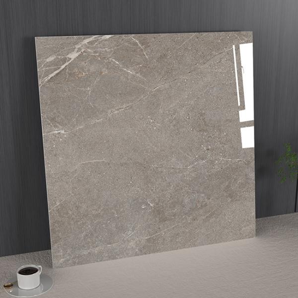 Anti-slip and Acid-Resistant Dark Gray 1000x1000mm Inside Floor Polished Glazed Porcelain Tile For Bedroom and Living Room