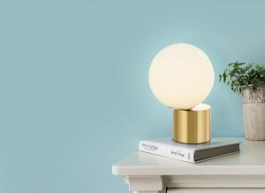 China G9 Light Source T1114 Glass Iron 200mm*300mm Led Bedside Lamp on sale