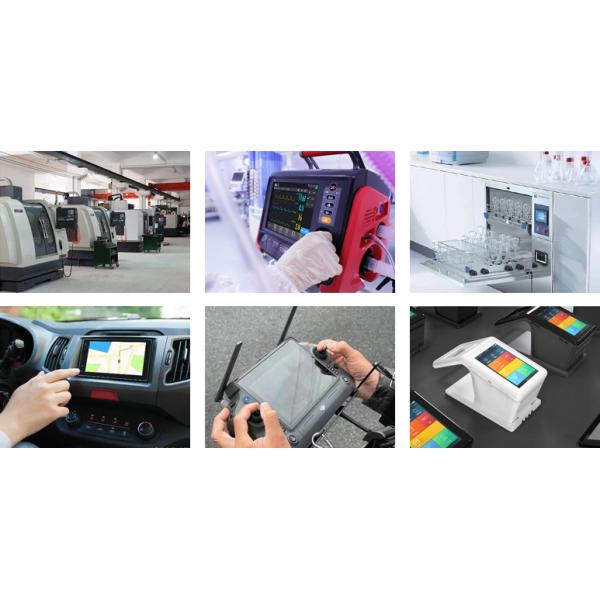 7'' IPS LCD Display Module 600 Cd/M2 Brightness Wide Viewing Angle CE And RoHS Certified