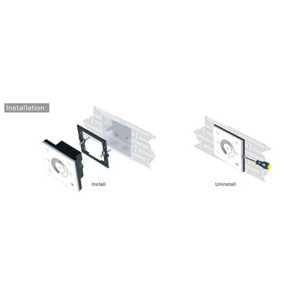 Wall Mount Rgb Led Controller Touch Panel , Wall Led Controller Water Resistance