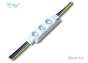 Wholesale SMD5050 RGB 3leds waterprrof injection led module DC12V for display light box from china suppliers