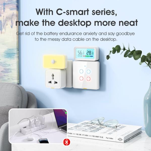 Tuya ZigBee Hygrometer Thermometer Sensor Remote App Voice Alexa Google Home Smart Home Wireless