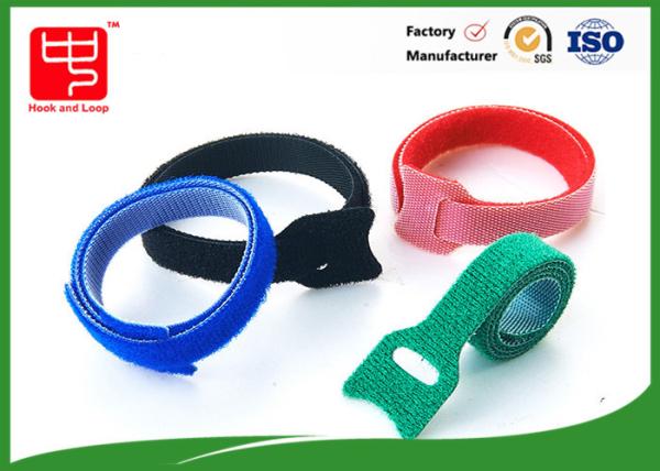 Quality 150mm Length T Shape Hook Loop Cable Tie Self - Adhesive  Cable Wrap for sale