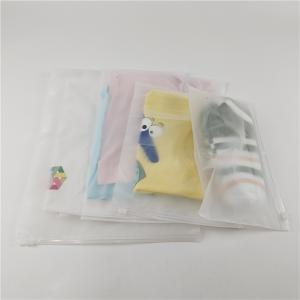 China Factory Wholesale Transparent Plastic T - Shirt Clothes Packaging Bag With Sliding Zipper And Hook on sale