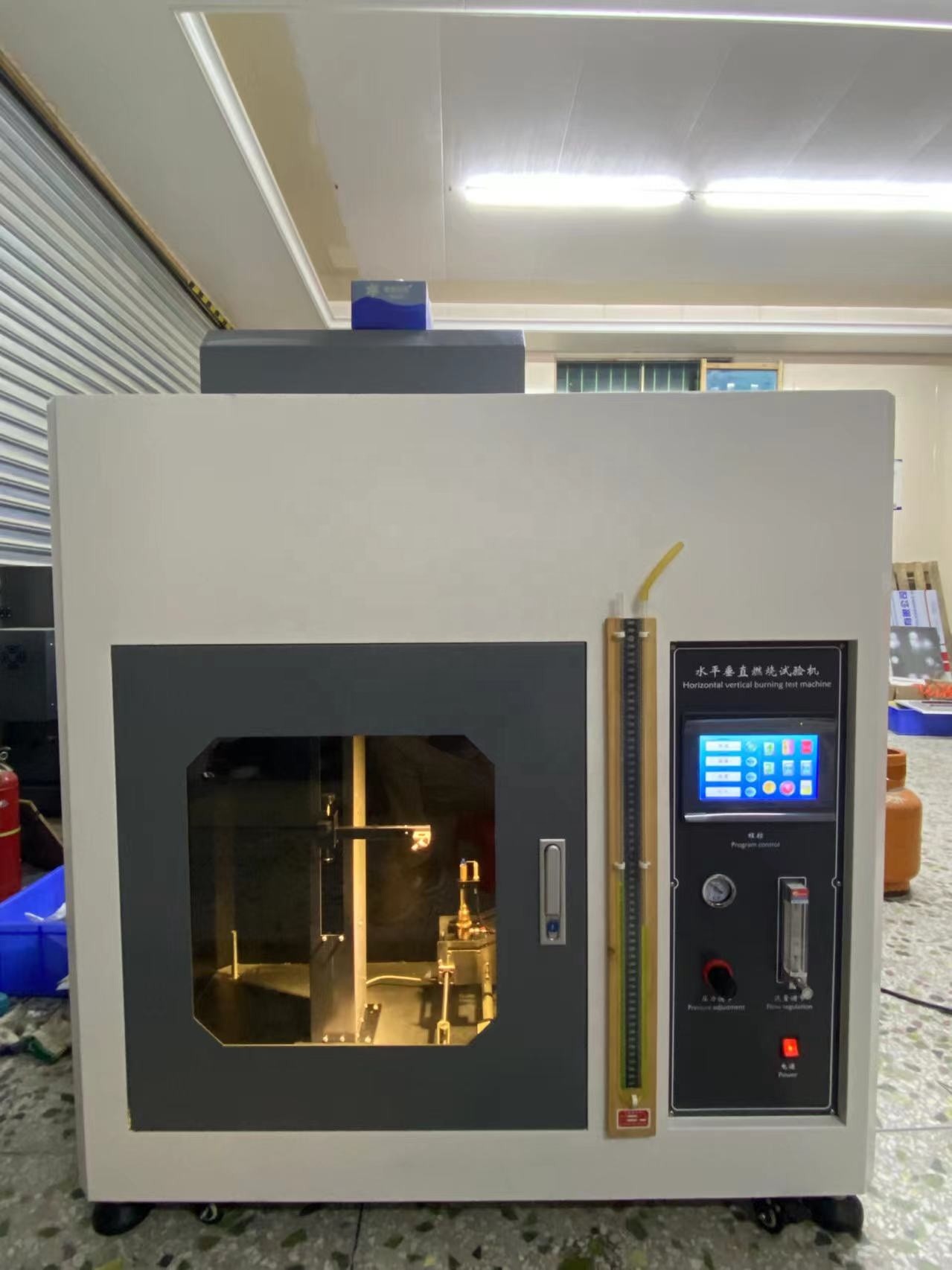 AC 220V Horizontal Vertical Flammability Tester For Material Flammability Assessment