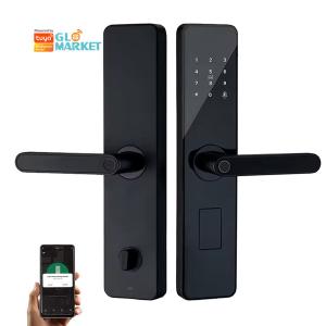 China Glomarket Home Apartment Tuya Smart WiFi Digital Door Lock Phone APP Remote Control Security Fingerprint Smart Door Lock on sale