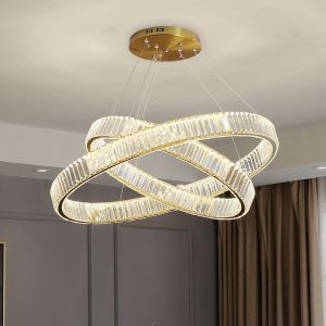 5-30m2 Modern Led Crystal Chandelier Ceiling Light Dimmable