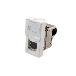 Wholesale RJ45 FTP Zinc Alloy Cat6A Networking Keystone Jack Wall Coupler in Different Colors from china suppliers