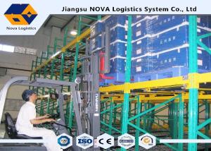 Powder Coated Shuttle Pallet Racking FIFO Storage For Assembly Lines