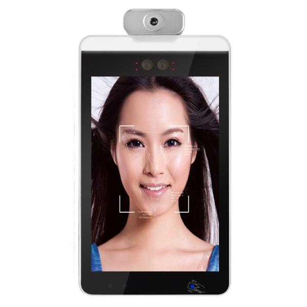 Quality Non Contact Attendance Face Recognition Self Check Temperature Kiosk 10" for sale