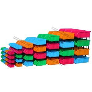 Wholesale 5Lbs 2kg Plastic Stacking Boxes Front Opening Storage Containers For Garage from china suppliers