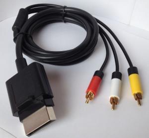 China Customized length xbox 360 video cable , Slim Composite AV Cable on sale