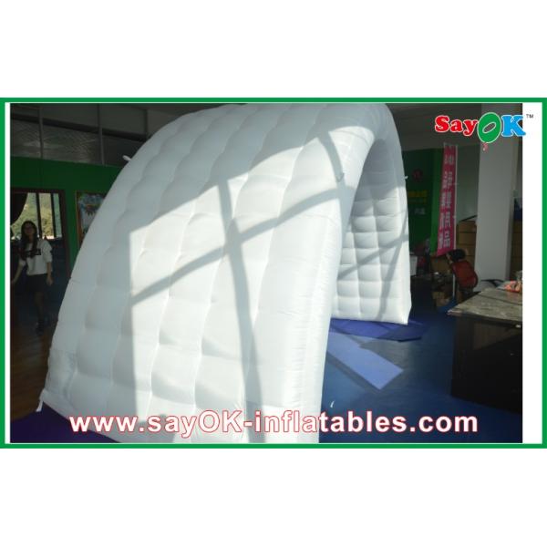 Oxford Cloth White Inflatable Event Air Tent , Customized Inflatable Tunnel Family Air Tent party