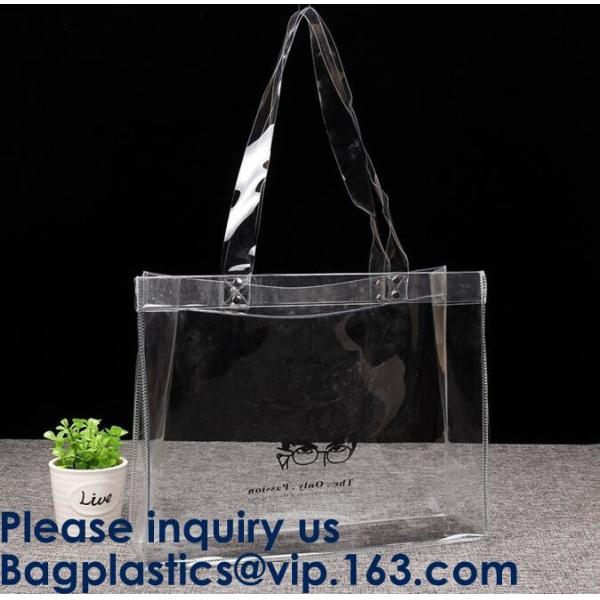 100% Manufacturer Eco-Friendly,Reusabl Promptly Delivery Reasonable Price,Custom printing Large Capacity Women Clear PVC