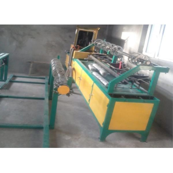 Construction Security Chain Link Fence Machine PLC Control Strong Impact