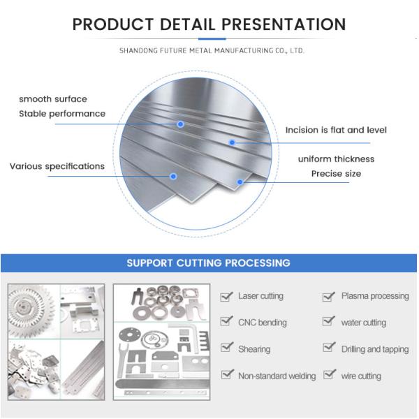 NO 1 2B Mirror Stainless Steel Plate for Decoiling Punching Bending Welding Business