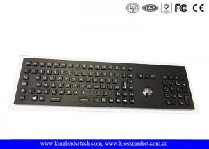 Wholesale Full Keys Industrial Trackball Keyboard Electroplated Black Metal Keyboard 103 Keys from china suppliers