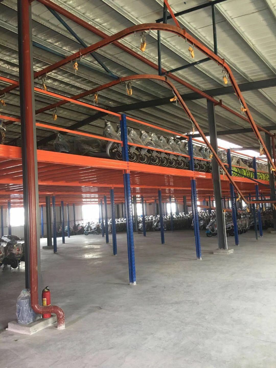 3-4 Multi Layer Storage Mezzanine Platforms 2.5T Steel Frame Mezzanine Rack