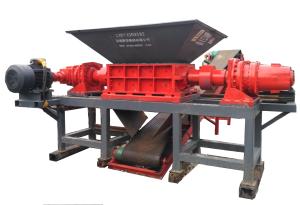 Tire double shaft shredder from china