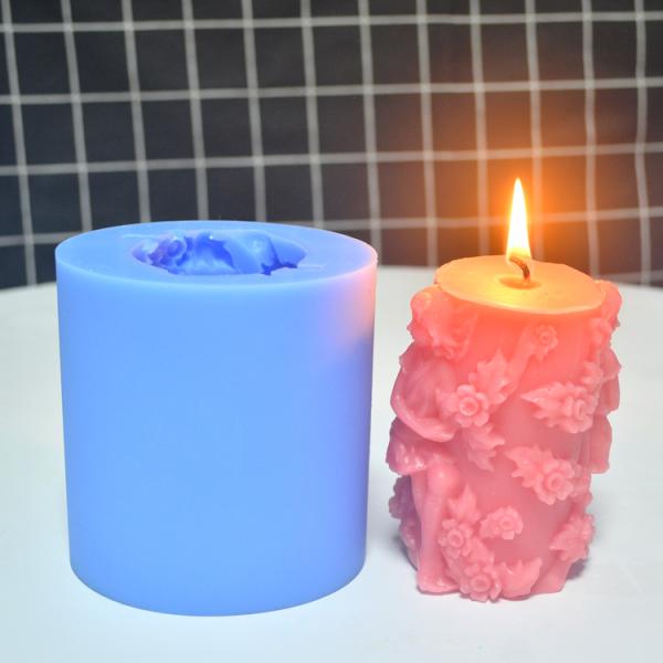 Handmade Silicone Candle Mold 3D Eco Friendly Customized