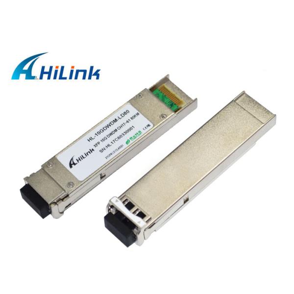 100-GHz 80Km DWDM XFP Transceiver Module , Optical Fiber Transceiver Single Mode
