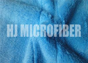 Wholesale Single composite Blue Microfiber Rags / Ultra Thick Plush Fleece Microfiber Dish Cloths 25X25cm from china suppliers