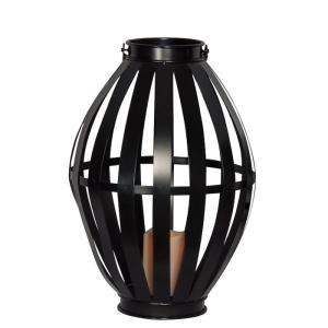 China OEM Classical 388mm Hurricane Table Lamps / Black Iron Table Lamps on sale