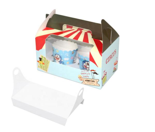 Quality Food Grade Soy Ink Printing Custom Cardboard Display Boxes With Clear Window for sale