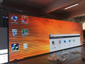 China P10 Outdoor Advertising LED Display Screen Iron FrameWith 640mm Cabinet on sale