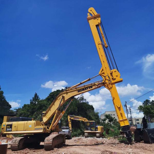 PC240 Hot Sell Excavator Clamshell Bucket Telescopic Arm Boom