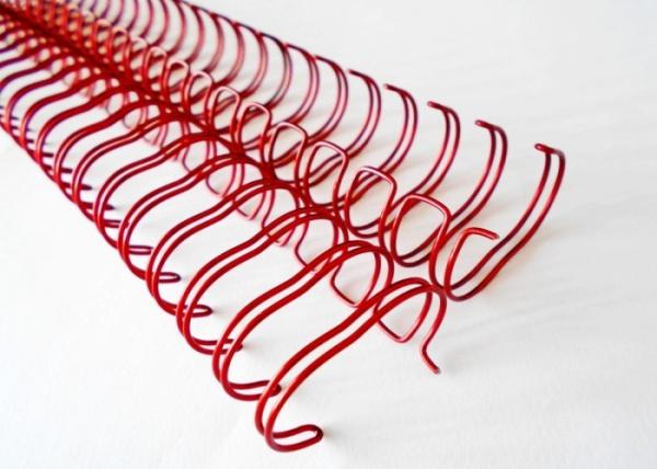 Quality A3 Max Size 38mm Binding Spiral Wire Pitch 2:1 Metal Double Twin Loop for sale