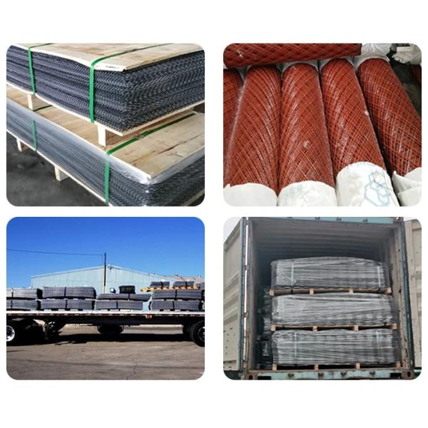 Heavy Duty Diamond Wire Mesh Fence 1.8M Expanded Metal Mesh Fencing For Exterior Railing