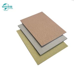 China Fireproof Brushed ACP With ISO14001 Certification And B1 Fire Rating on sale
