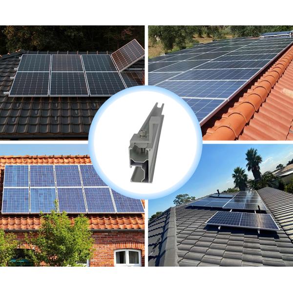 Aluminum Solar Metal Tin Roof Mounting System For Rail L Feet Clamp Grounding Clip Grounding Lug