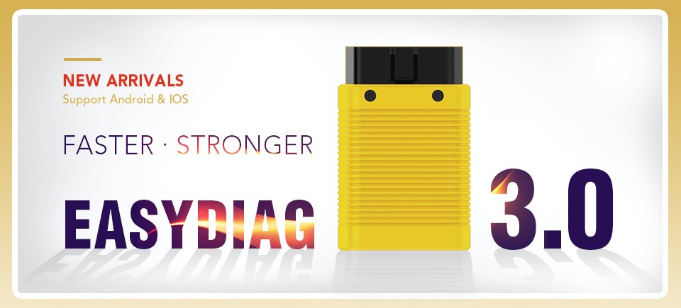 Easydiag 3.0 Plus Launch Scan Tool Read / Clear Codes On All Vehicle Systems For Android /IOS