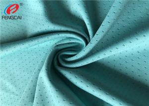 China Thin Dry Fit Polyester Lycra Stretch Mesh Fabric Breathable Jerseys Material on sale