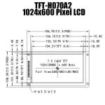 7 Inch IPS 1024x600 TFT LCD Module Display Panel With Controller Board