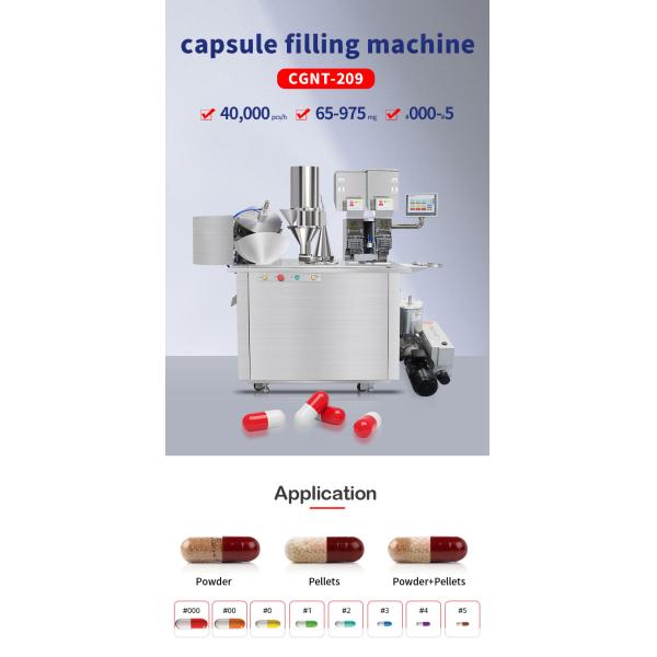 CGNT 209 Semi Automatic Capsule Filling Machine Meeting GMP Standard