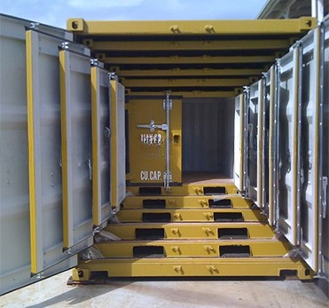 5 CBM Capacity Custom Color Mini Shipping Container Set with Logo 5ft to 10ft Steel and Corten Material