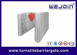 China Stainless Steel flap gate barrier security entrance rfid card reader on sale